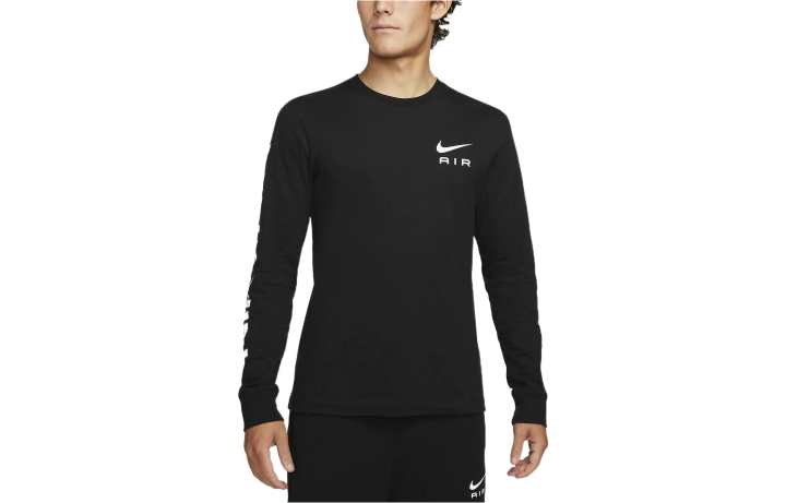 Nike Nike T Shirts Men's Black Crew Neck Moderate Straight Fit