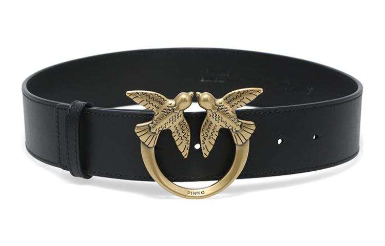 PINKO Pin Buckle Casual Fashion Leather Belts Women's 4cm
