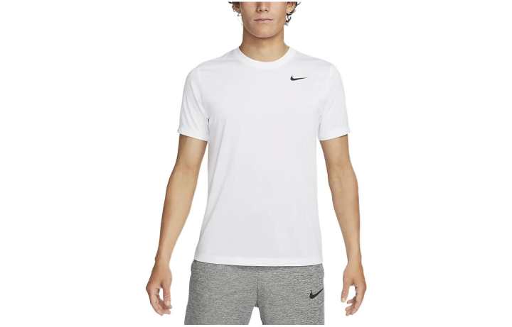 Nike Nike T Shirts Men's White Crew Neck Moderate Straight Fit