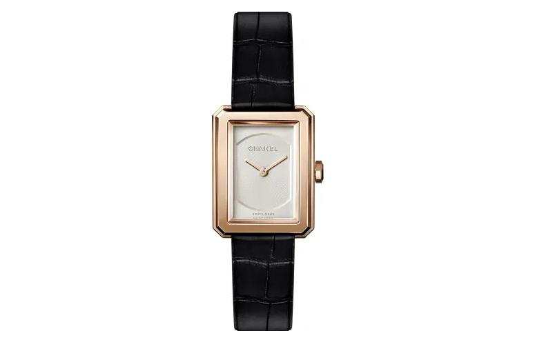 CHANEL Collection Wrist Watches Quartz Movement Crocodile Leather Strap 21.5mm White Dial Women's 30m Water Resistant