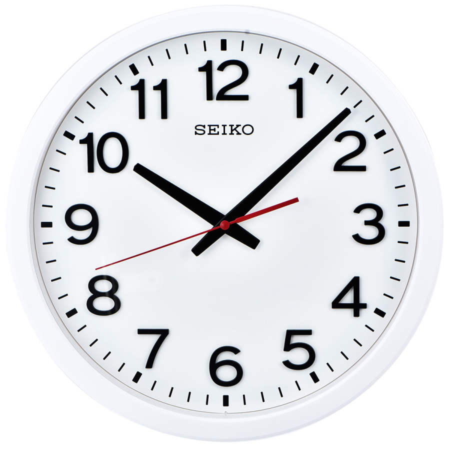SEIKO Sweeping Seconds Movement Wall Clock Unisex White QXA732W