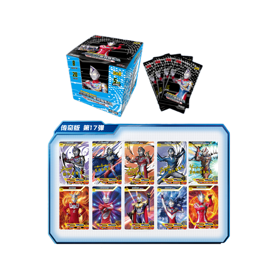 KAYOU Super Universe Ultraman Hero X File, Volume 17, Legend Edition IP / Anime Cards 1 Box/20 Packs/160 Pcs