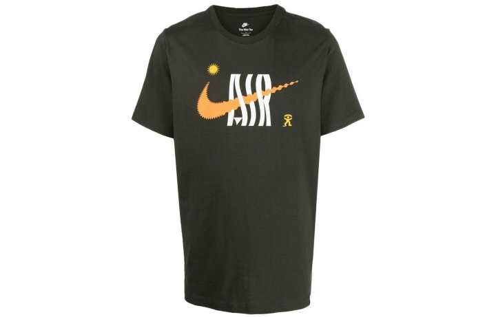 Nike Nike T Shirts Men's Dark Gray Crew Neck
