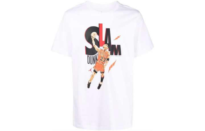 Nike Nike T Shirts Men's White Crew Neck Moderate Straight Fit