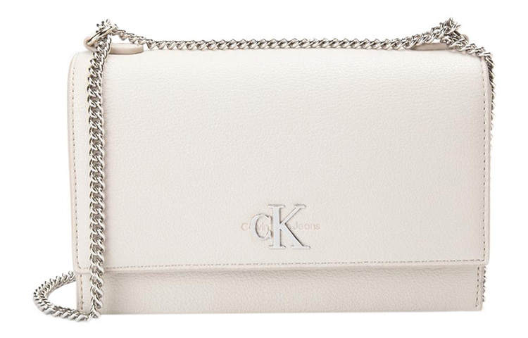 CALVIN KLEIN Synthetic Material Crossbody Bags Regular Women's Ecru