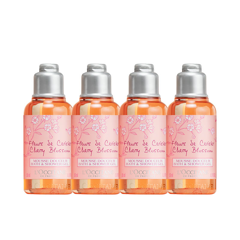 LOCCITANE Cherry Blossom Care Kits Hydrating Shower Gels+Moisturizing Lotions
