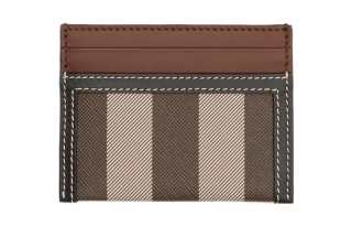 Burberry Calfskin With Leather Card Holder Women's Dark Birch Brown