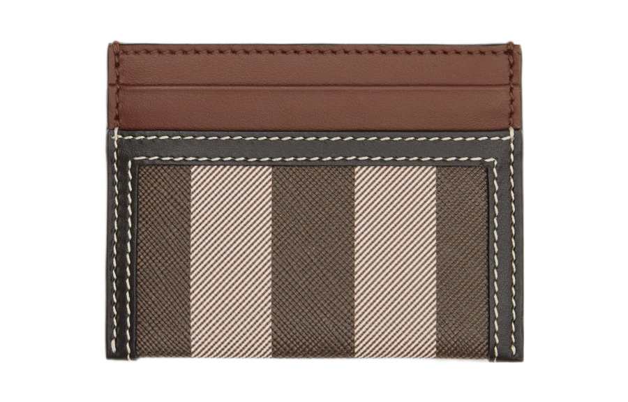 Burberry Burberry Calfskin With Leather Card Holder Women's Dark Birch Brown