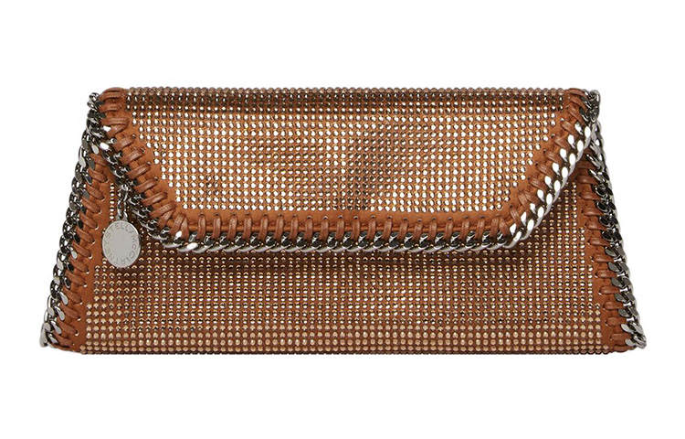 Stella McCartney Falabella Embellished Chain Linked Clutch Bag