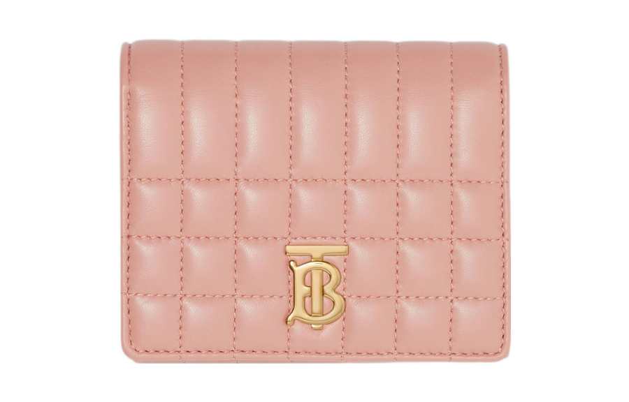 Burberry Lola Bag Lambskin With Leather Wallet Small Women's Dark Pink