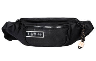 Erke Fabric Fanny Pack Regular Unisex Black