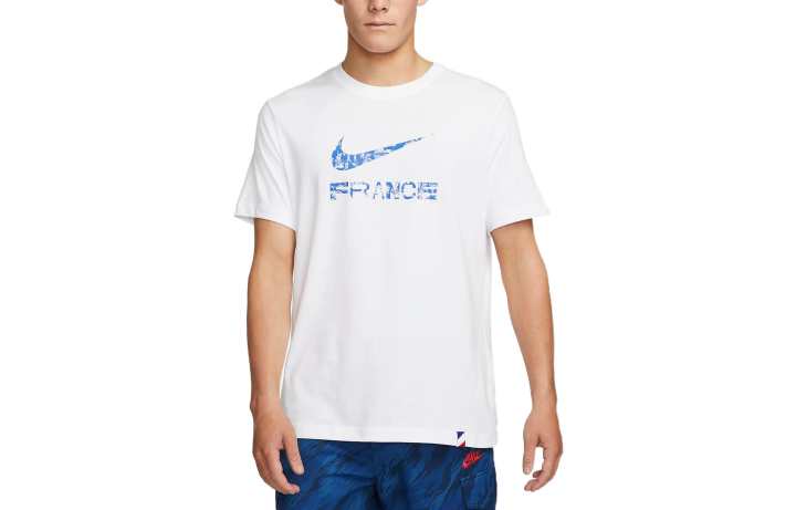 Nike Nike T Shirts Men's White Crew Neck Moderate Straight Fit