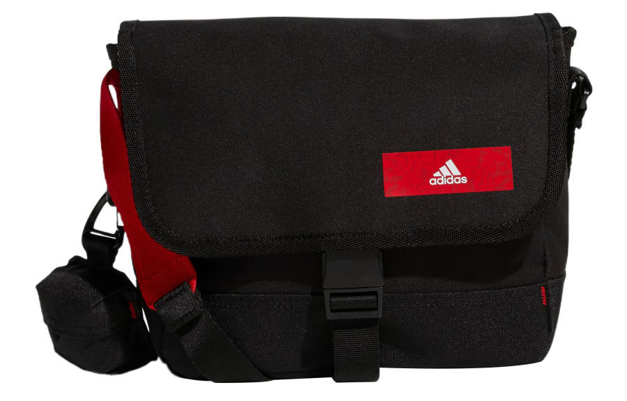 Adidas Adidas Recycled Polyester Material Shoulder Bag, Crossbody Bag Regular Unisex Black