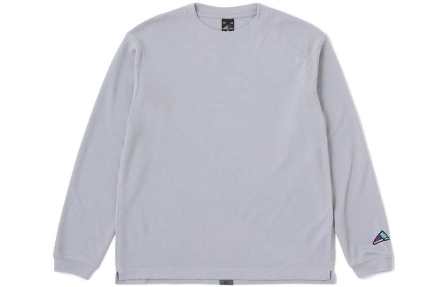 New Balance New Balance T Shirts Men's Gray Crew Neck Moderate Straight Fit