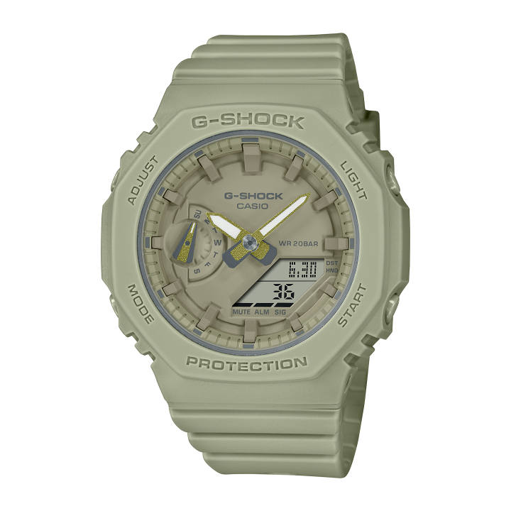CASIO CASIO Women's Liquid Crystal/Analog Dual Display Series Green Watch