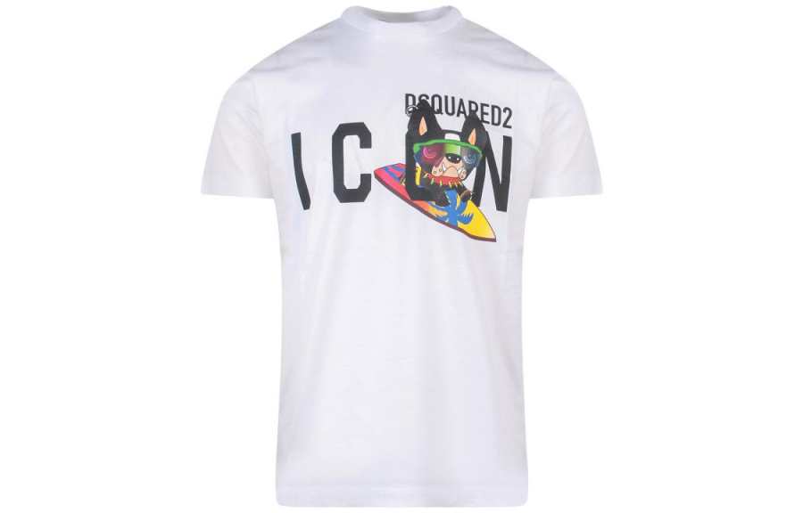DSQUARED 2 DSQUARED 2 Logo Printed Crewneck T-Shirt