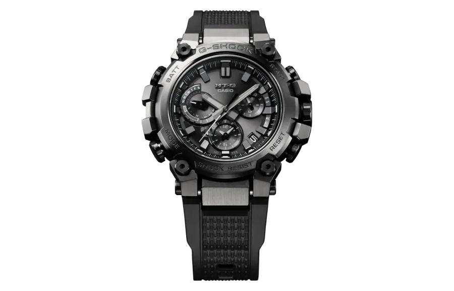 G-SHOCK G SHOCK G SHOCK MTG Solar Quartz Movement Resin Strap Watch Men's Watches Black Dial