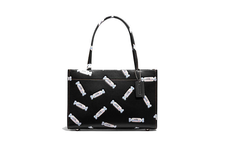 COACH Baymax Rabbit, Collaboration Cashin Cow Leather With Fabric Shoulder Bag Women's Black