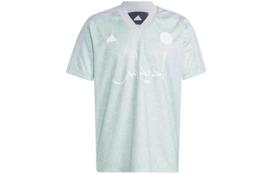 Adidas Adidas T Shirts Men's Linen Green V Neck Moderate Straight Fit