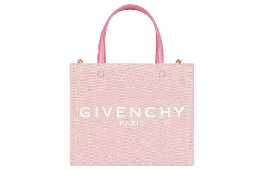 GIVENCHY Cow Leather Tote Bag, Shopping Bag, Shoulder Bag, Crossbody Bag, Handbag Mini Women's Bright Pink