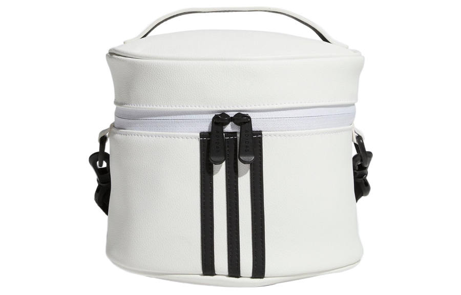 Adidas Adidas Polyurethane Golf Bag, Cylinder Bag, Shoulder Bag, Crossbody Bag, Handbag Regular Women's White