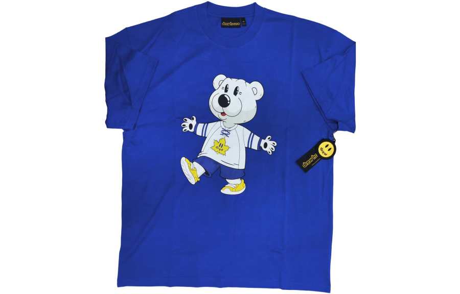 Drew house T Shirts Unisex Blue Crew Neck Moderate
