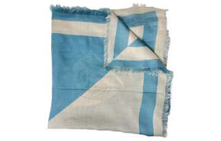 Lanvin Graphic-Printed Raw-Cut Edge Scarf