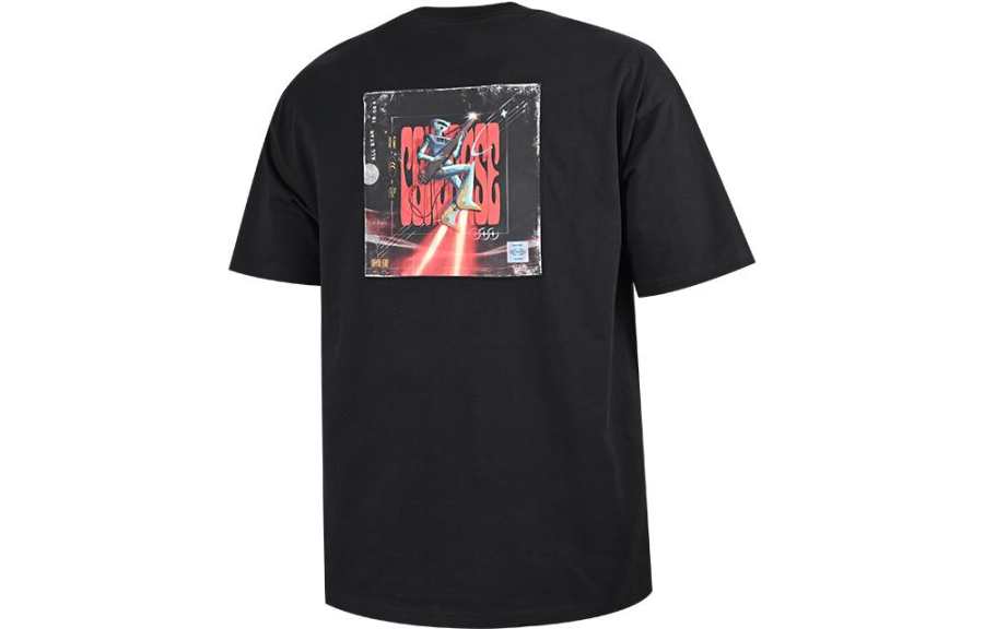 Converse Converse Drop Shoulder Sleeve T Shirt Unisex Black
