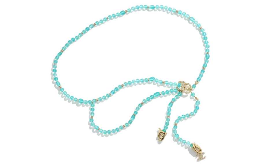 CHANEL Metal, Glazed Pearls, Gemstone, Rhinestone Waist Chains Women's