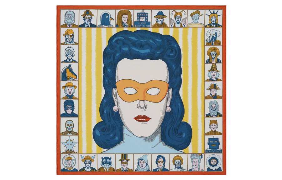 HERMES HERMES Silk Scarf Women's Multicolor