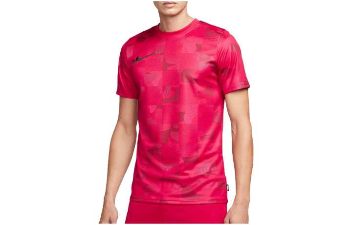 Nike Nike T Shirts Men's Red Crew Neck Moderate Straight Fit