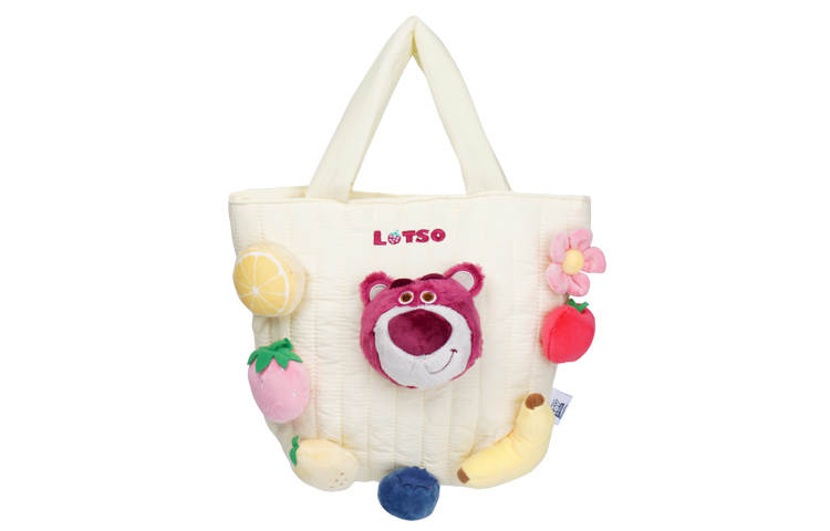 POTDEMIEL Polyester Handbag Regular Unisex Ecru