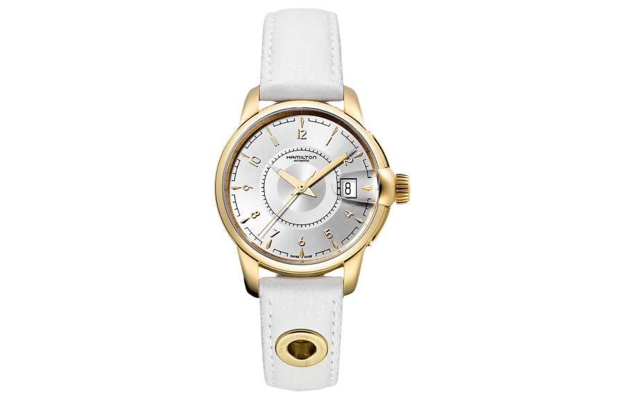 HAMILTON Automatic Mechanical Movement Water Resistance Depth Women's Watch 38mm White Dial