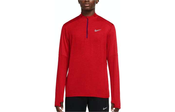 Nike Nike T Shirts Men's Red Stand Collar Moderate Straight Fit