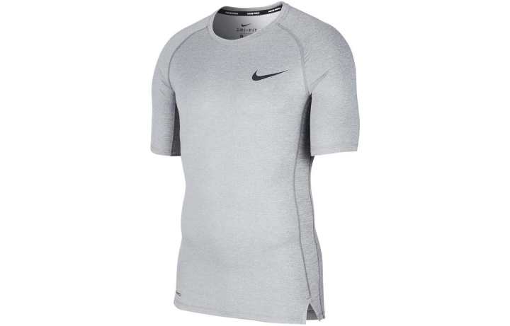 Nike Nike T Shirts Men's Gray Crew Neck Moderate Straight Fit