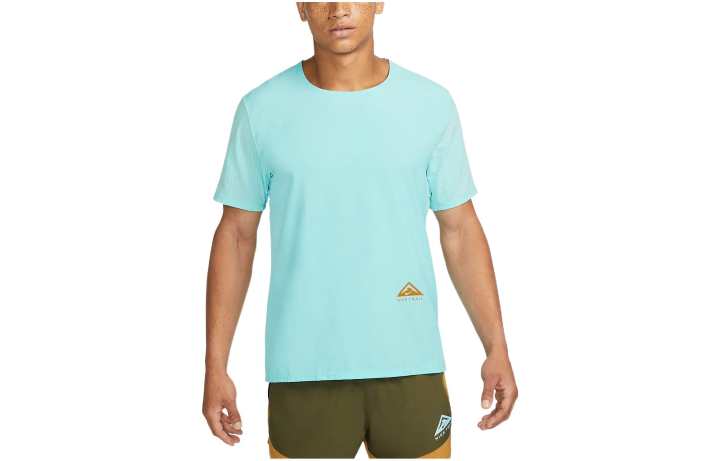 Nike Nike T Shirts Men's Blue Crew Neck Moderate Straight Fit