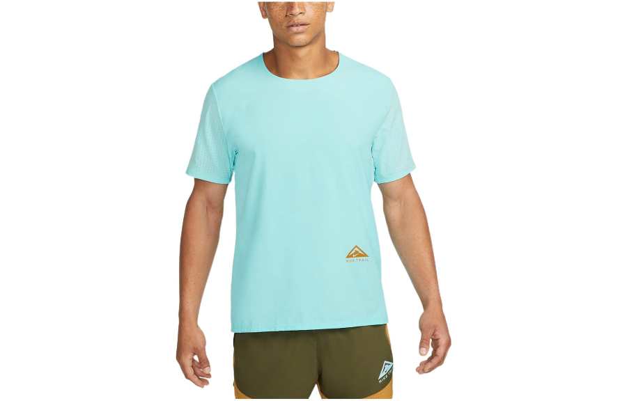 Nike Nike T Shirts Men's Blue Crew Neck Moderate Straight Fit
