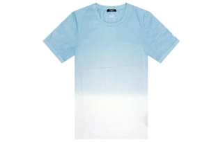 BALMAIN T Shirts Men's Sky Blue Crew Neck Moderate Straight Fit