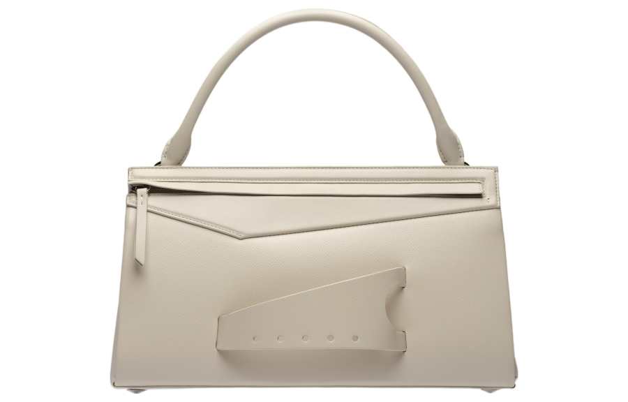 Maison Margiela Grain Leather Cow Leather Shoulder Bag, Crossbody Bag, Handbag Regular Women's White