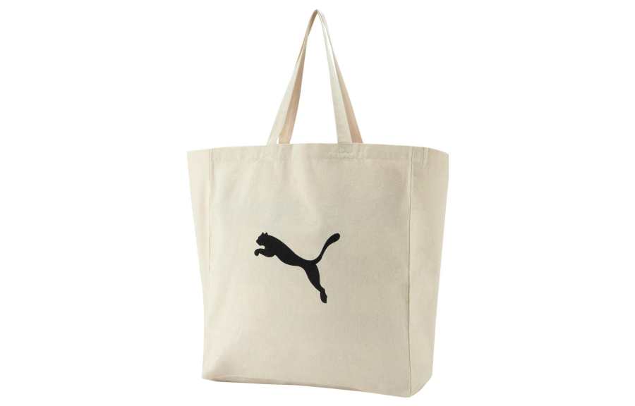 PUMA PUMA Canvas Fabric Shoulder Bag, Handbag Regular Unisex White