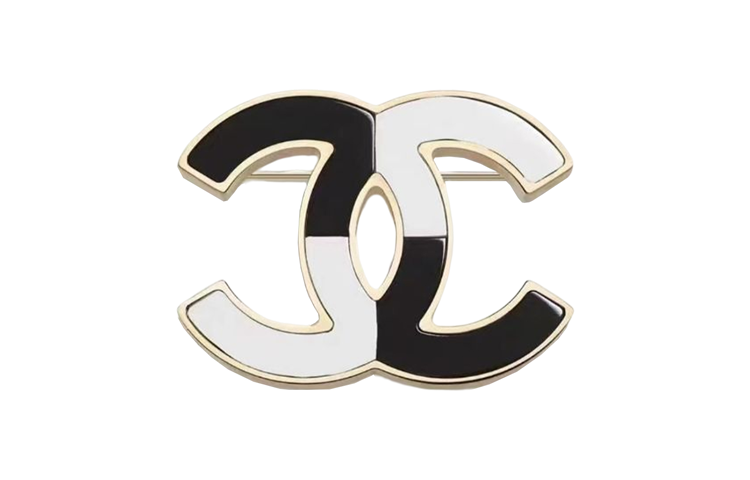 CHANEL CHANEL Dual Color Cc Logo Earrings