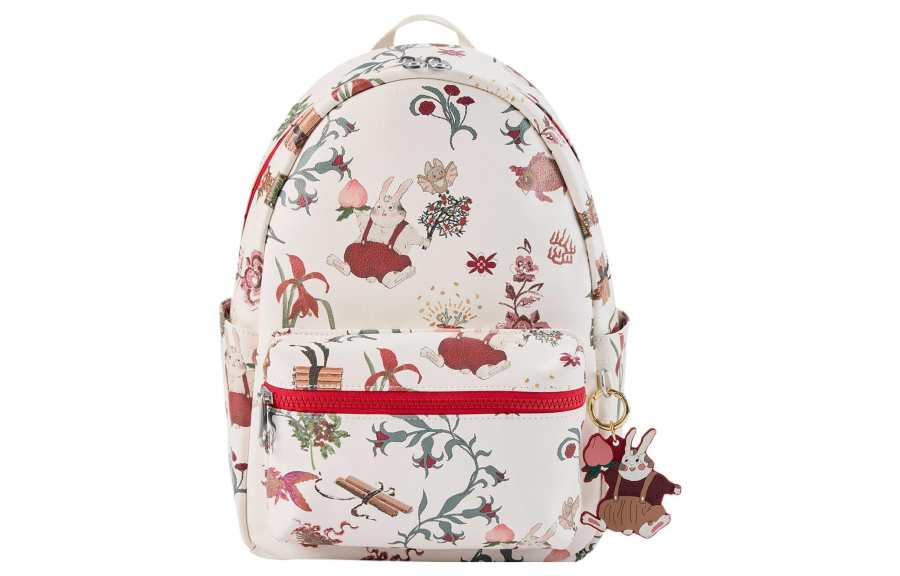 Li-Ning Li Ning Sports Life Collection Synthetic Leather Backpack Regular Women's White