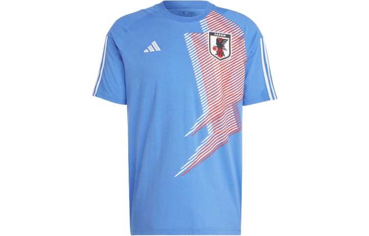 Adidas Adidas T Shirts Men's Blue Crew Neck Moderate Straight Fit