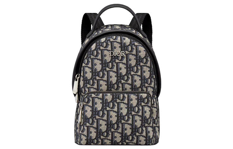 DIOR DIOR Cow Leather Backpack Mini Kids' Beige/Blue