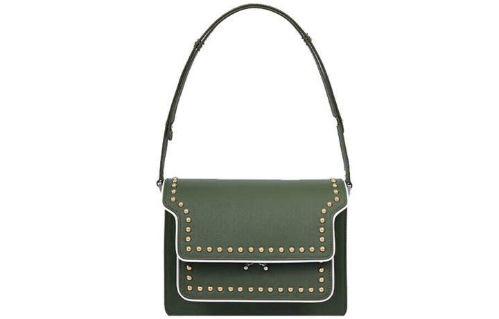 MARNI MARNI Studs Cow Leather Trunk Bag, Small Square Bag, Shoulder Bag Women's Jasper