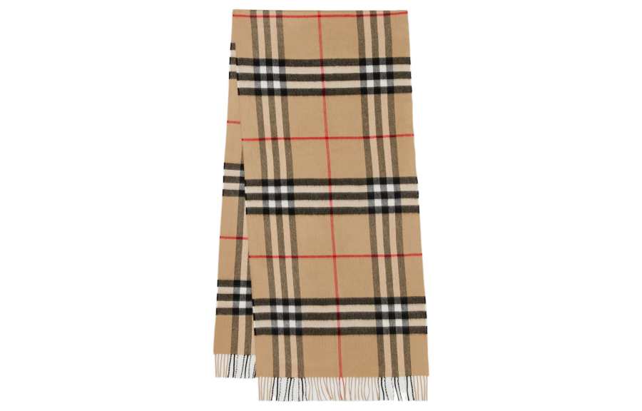 Burberry Burberry Exaggerated Check Cashmere Scarf