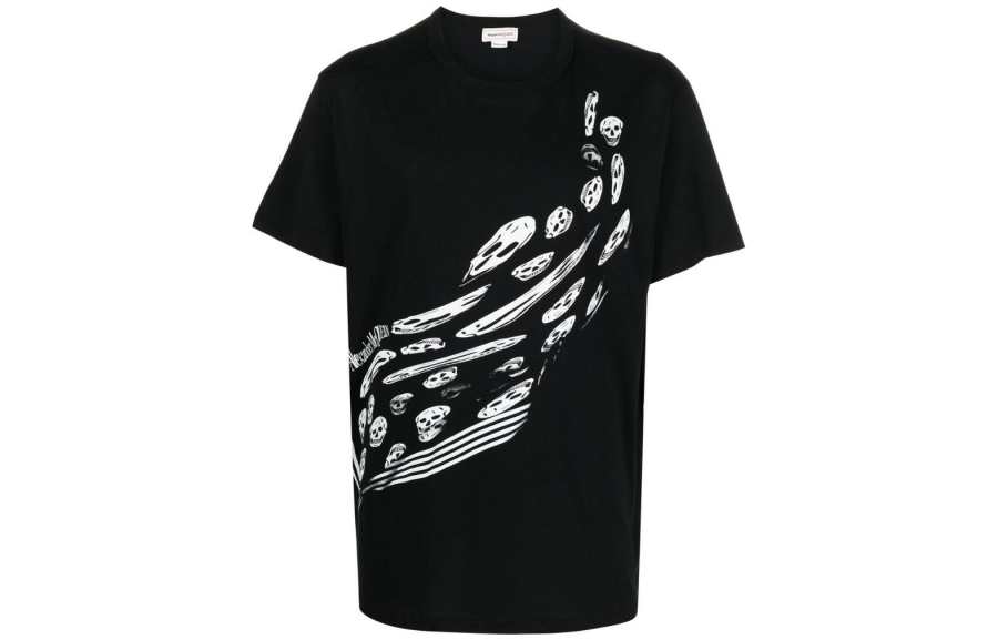 Alexander McQueen 【Previous Season】skeleton-print short-sleeved T-shirt