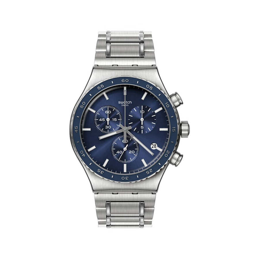 SWATCH SWATCH Unisex 43mm Blue Watch YVS496G