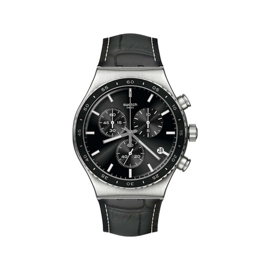 SWATCH SWATCH Unisex 43mm Black Watch YVS495