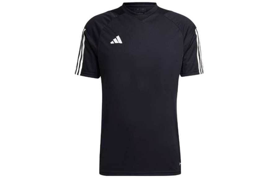 Adidas Adidas T Shirts Men's Black Crew Neck Moderate Straight Fit